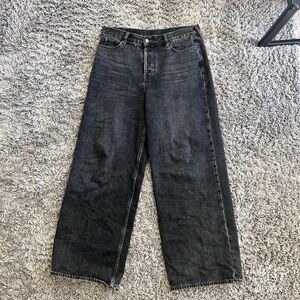 Acne Studios Black Baggy Fit Jeans